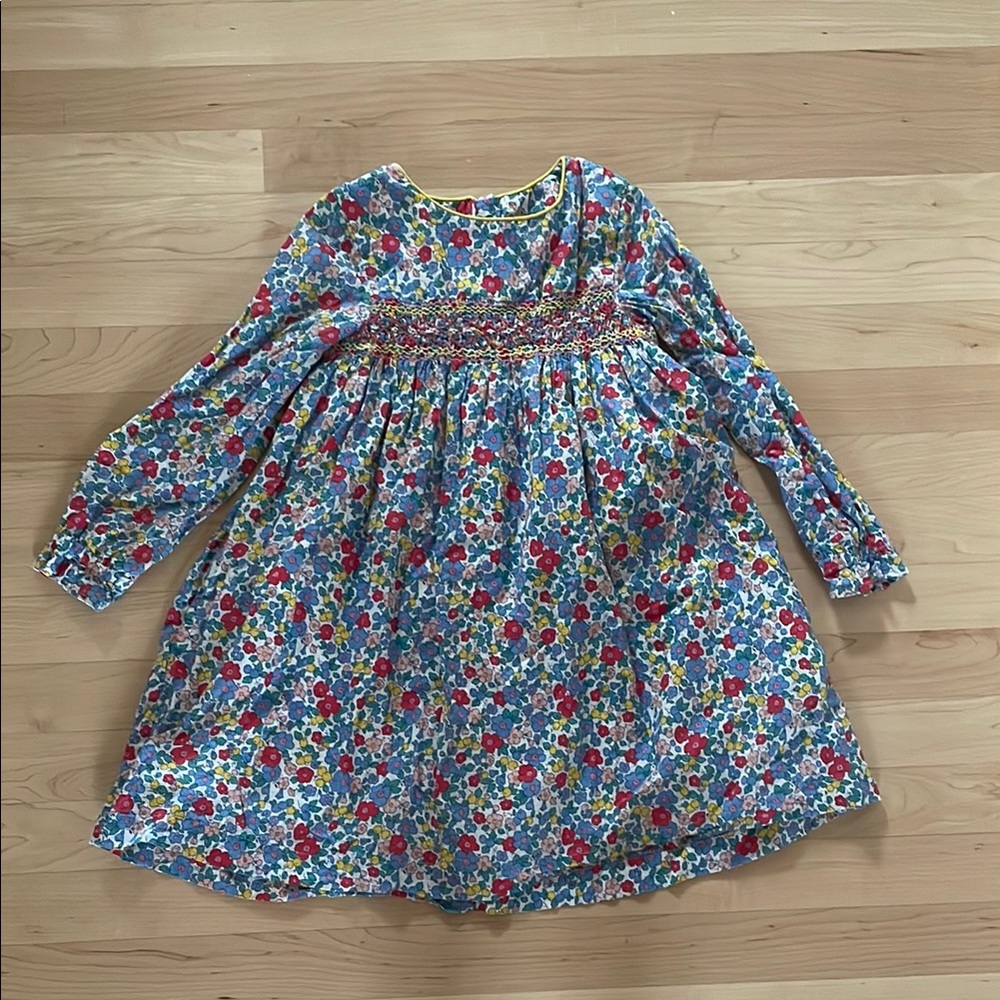 Mini-Boden Floral Long Sleeve Dress